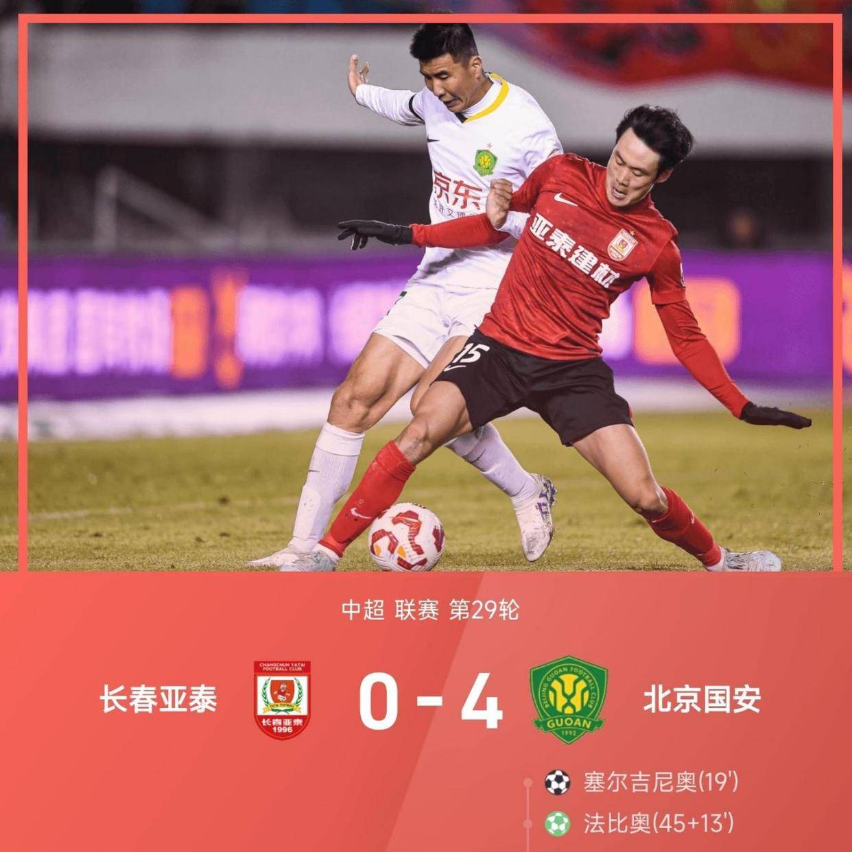 国安主场告捷,继续领跑积分榜 国安主场告捷,继续领跑积分榜